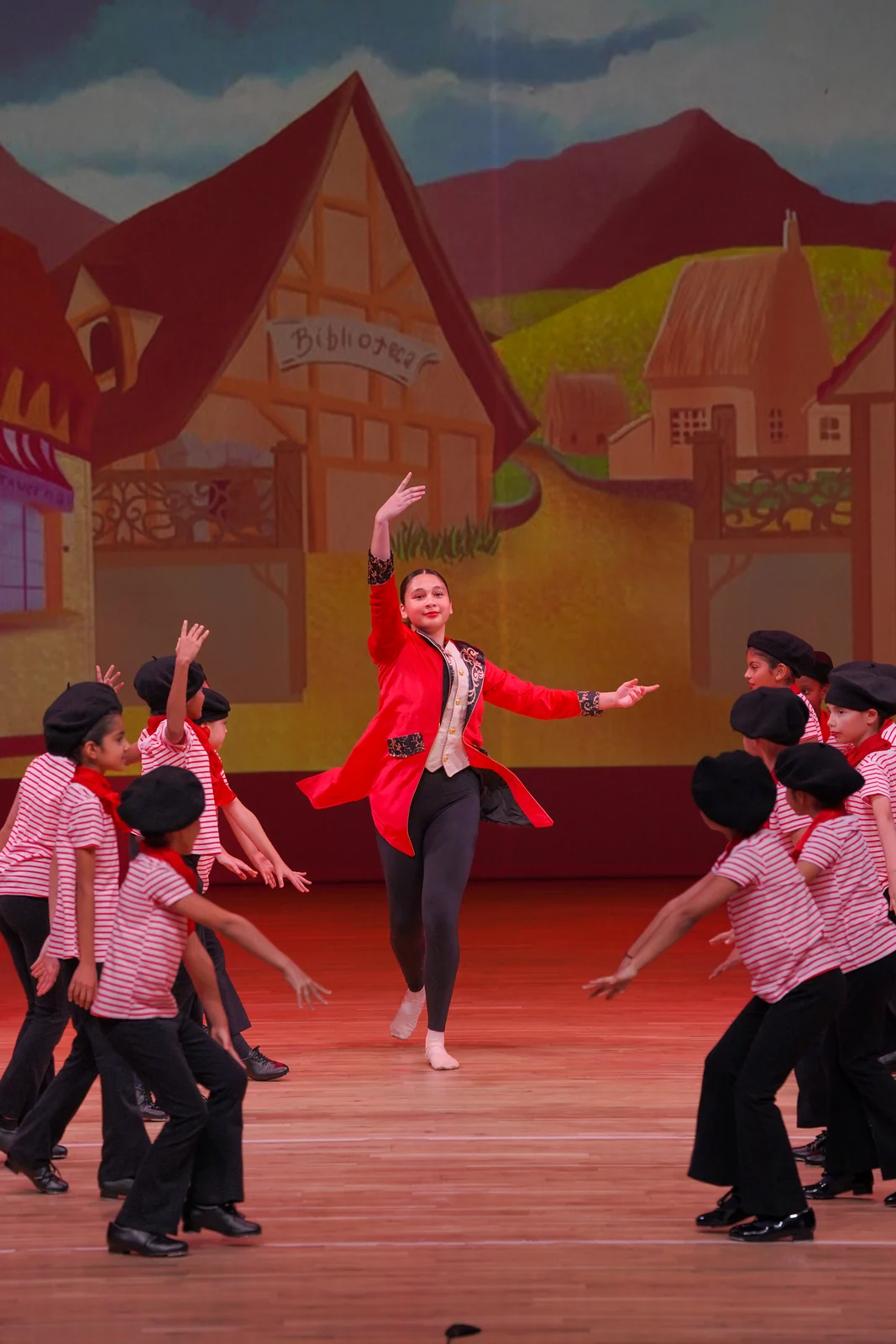 On stage at the annual show