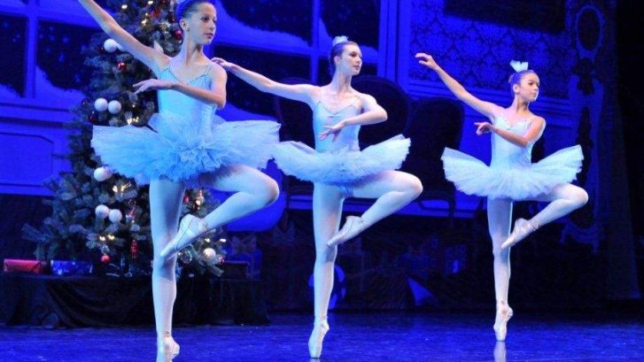 ballerinas in tutu's performing on stage