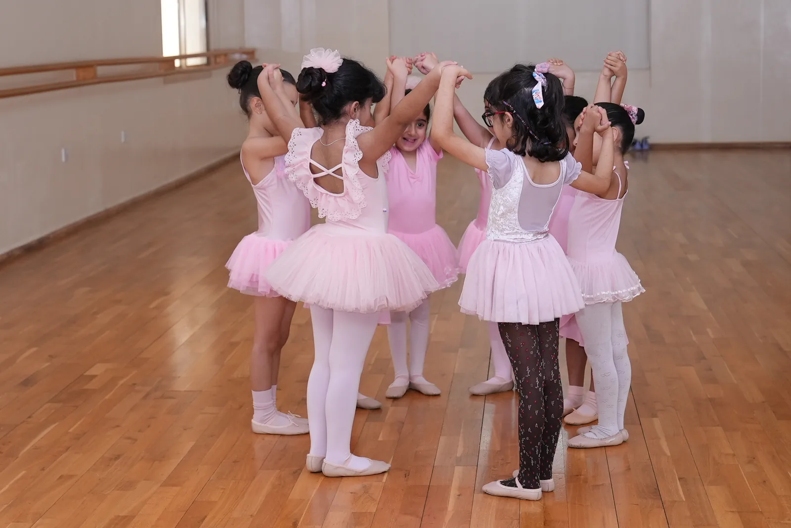 The youngest dancers before their class